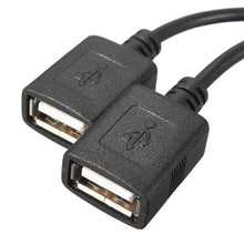 Load image into Gallery viewer, 12V to 5V Hardwire USB Twin Female Adapter