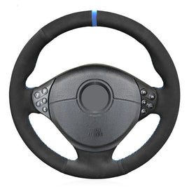 BMW 5 Series E39 Soft Black Suede Car Steering Wheel Cover 99-2003  (E36, E46, E53 X5,  Z3)