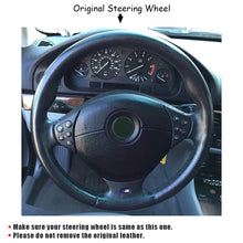 Load image into Gallery viewer, BMW 5 Series E39 Soft Black Suede Car Steering Wheel Cover 99-2003  (E36, E46, E53 X5,  Z3)