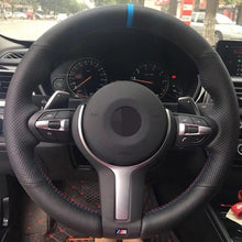 Load image into Gallery viewer, BMW Black Leather Steering Wheel Cover F33 F30 M2 M3 F82 M4 M5 F12 F13 M6 F85 X5 X6 F87 F80 M Sport