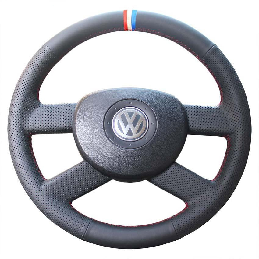 Volkswagen Polo Leather Car Steering Wheel Cover 2003-2006