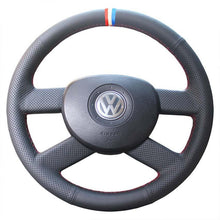 Load image into Gallery viewer, Volkswagen Polo Leather Car Steering Wheel Cover 2003-2006
