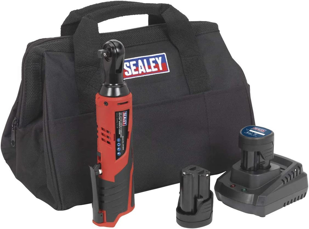 Sealey CP1202KIT 12V SV12 Series 3/8"Sq Drive Ratchet Wrench Kit - 2 Batteries